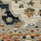 Oriental Weavers Andorra 1"10" x 3"2" Blue and Orange Area Rug, , large