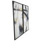 Maple and Jade 55" x 28" Abstract Wall Art in Light Gray, Black, Silver and White (Set of 2), , large