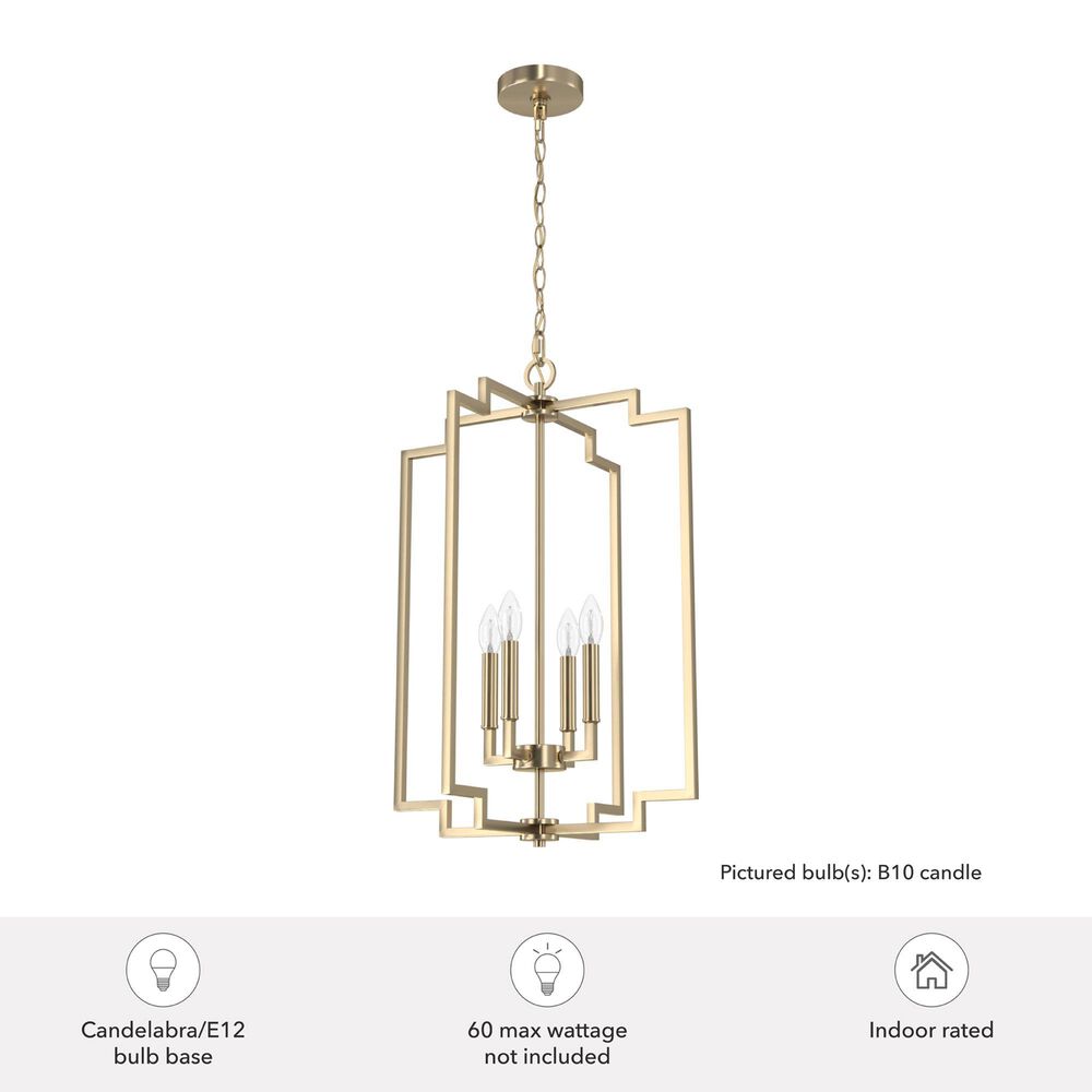 Hunter Zoanne 4-Light Pendant in Alturas Gold, , large