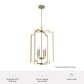 Hunter Zoanne 4-Light Pendant in Alturas Gold, , large