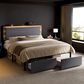 HOMLUX Queen Upholstered Platform Storage Bed Frame in Gray, , large