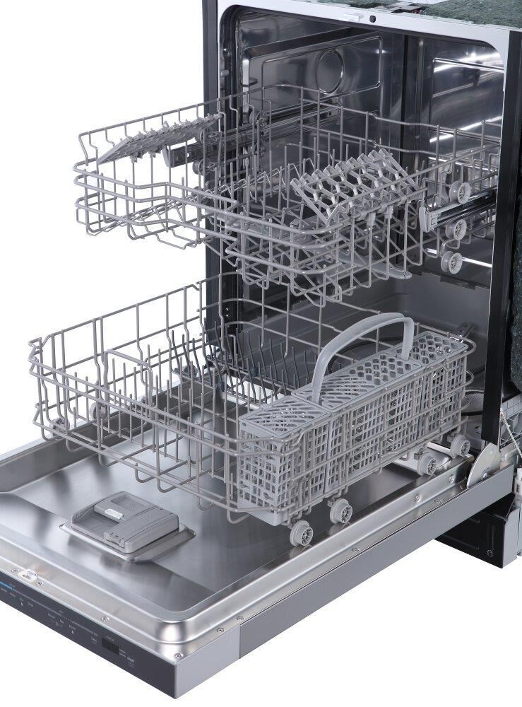 Frigidaire 24&quot; Built-In Pocket Handle Dishwasher with Hybrid Tub in Stainless Steel, , large