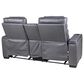 Mayberry Hill Blitz Manual Reclining Loveseat in Simba Slate and Black Welt, , large