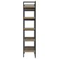 Ashley Montia 76" Bookcase in Light Brown and Gunmetal Gray, , large