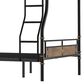 Hearth and Haven Full XL over Queen Detachable Bunk Bed in Black, , large