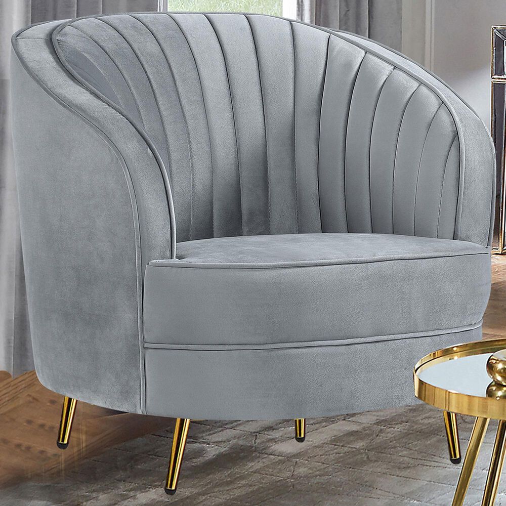 Coaster Sophia Arm Chair in Grey, , large