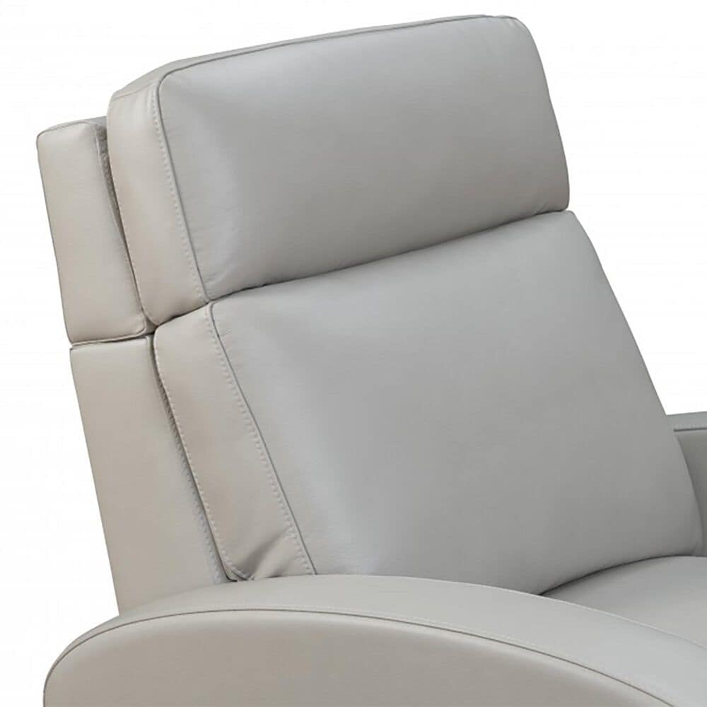Barcalounger Levi Leather Power Recliner with Power Headrest in Bentley Dove, , large