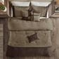 Hampton Park Boone 7-Piece California King Standard Faux Suede Comforter Set in Brown, , large