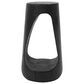 Hearth and Haven Outdoor End Table with Hollow Design in Black, , large