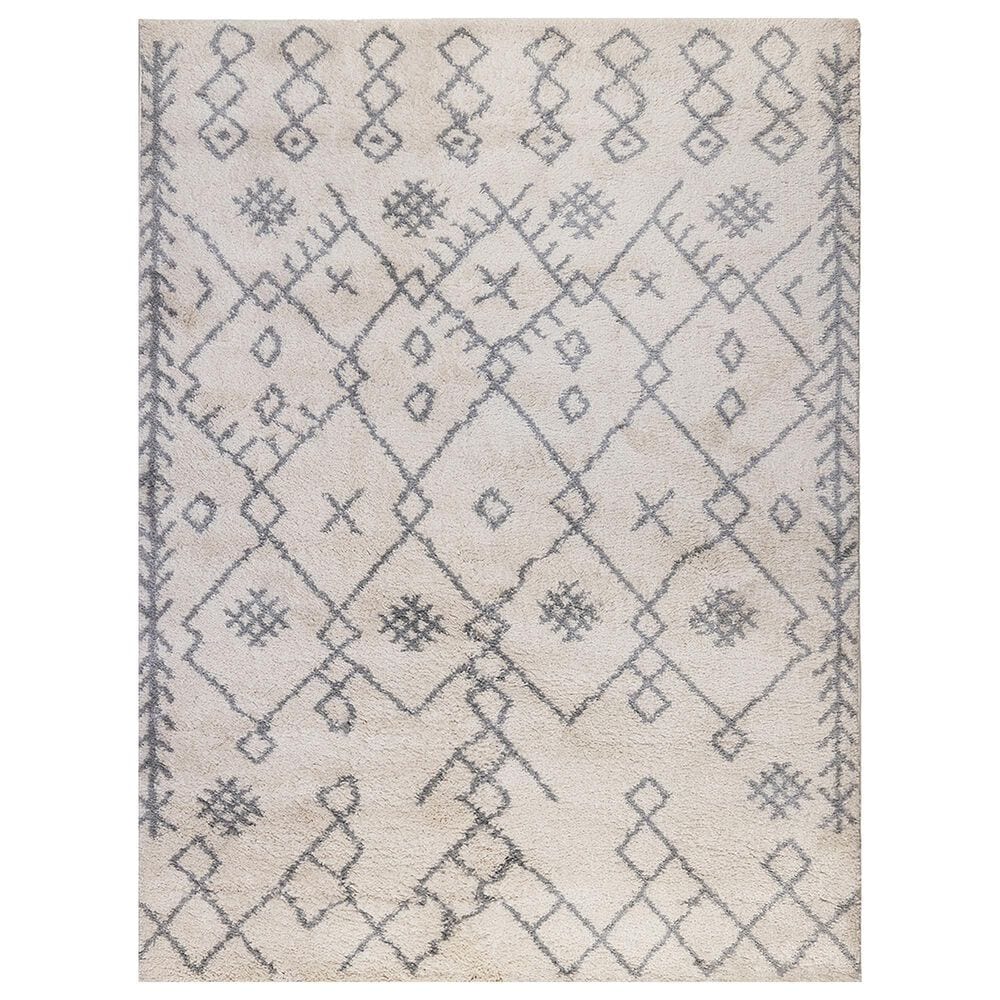 Amer Rugs Aspen ASP-6 2"2" x 10" Ivory and Gray Runner, , large