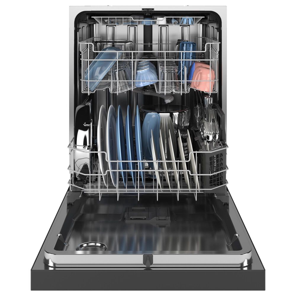 GE Appliances 24&quot; Front Control with Stainless Steel Interior Dishwasher with Sanitize Cycle in Slate, , large