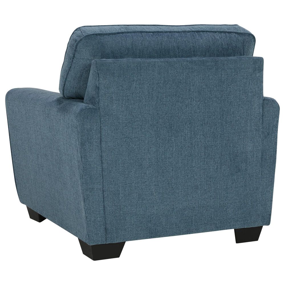 Ashley Cashton Chair and Ottoman in Blue, , large