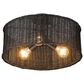Golden Lighting Erma 3-Light Semi-Flush in Matte Black, , large
