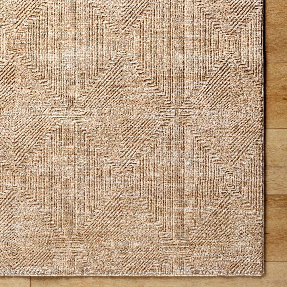 Surya Masterpiece MPC-2312 Beige, Tan and Medium Brown 2&#39;7&quot; x 7&#39;3&quot; Runner, , large