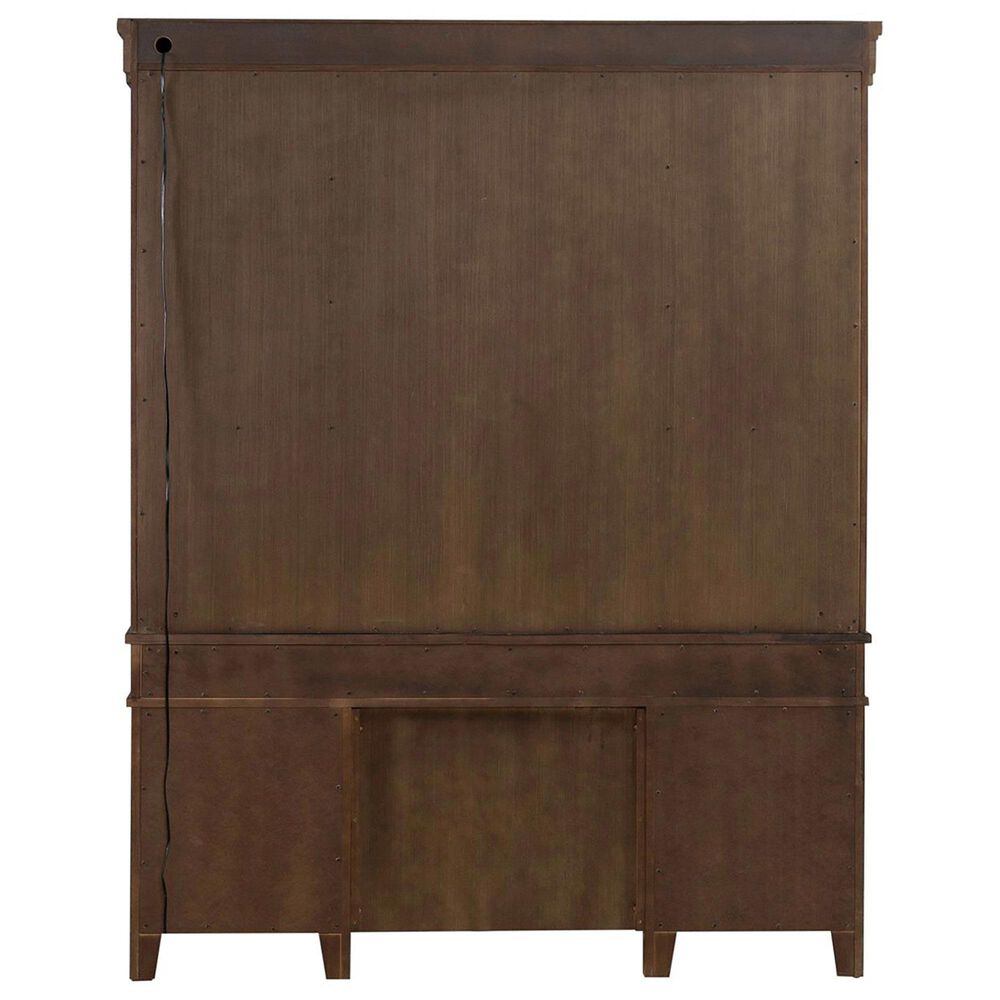 Liberty Furniture Carolina Park Credenza Desk with Hutch in Amber Brown, , large