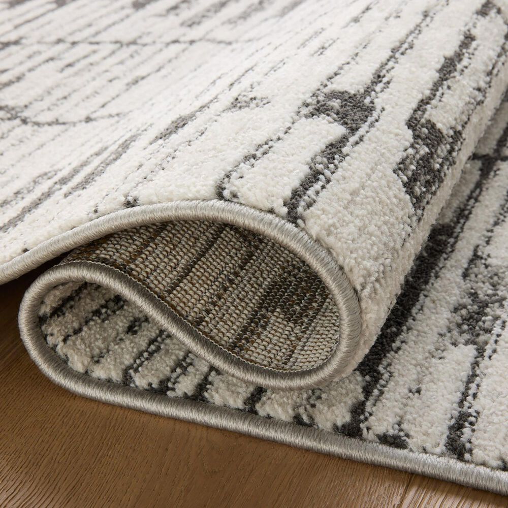 Loloi II Kamala 2&#39;3&quot; x 3&#39;10&quot; Charcoal and Dove Area Rug, , large