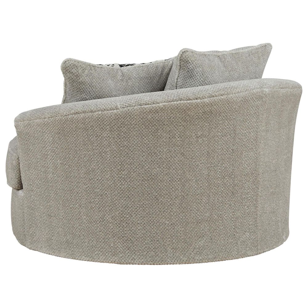 Ashley Calnita Oversized Swivel Accent Chair in Sisal, , large