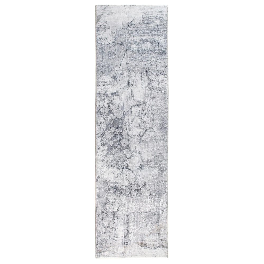 Kas Oriental Rugs Roxy Tranquility 2" x 7" Grey Runner, , large