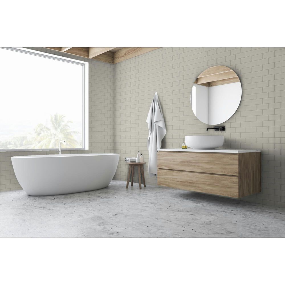 Emser Catch Fawn 3&quot; x 6&quot; Glossy Glazed Ceramic Tile, , large