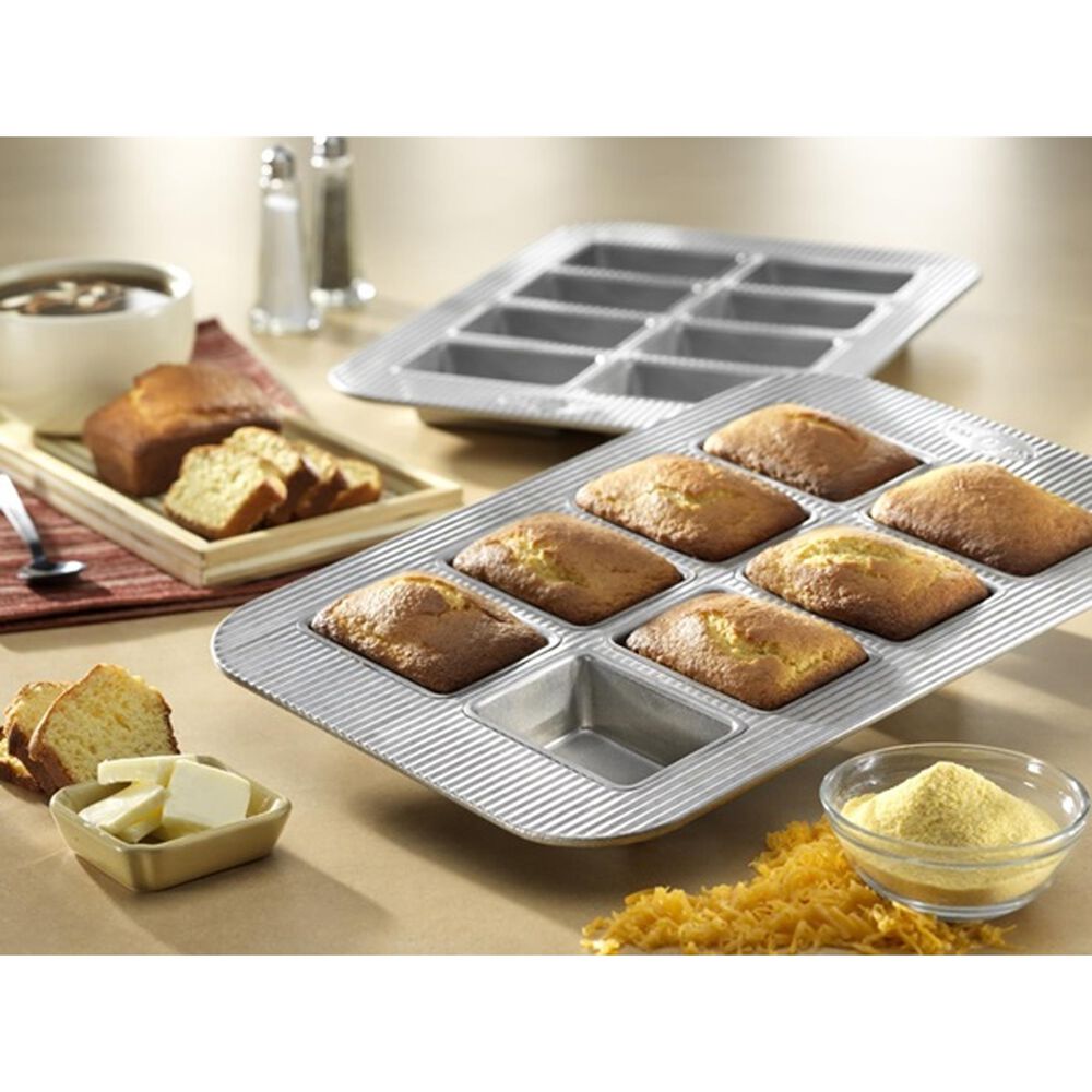 USA Pan Mini 8 Well Loaf Pan, , large