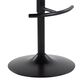LumiSource Grotto Swivel Barstool with Cream Faux Leather Upholstery in Black and Walnut (Set of 2), , large