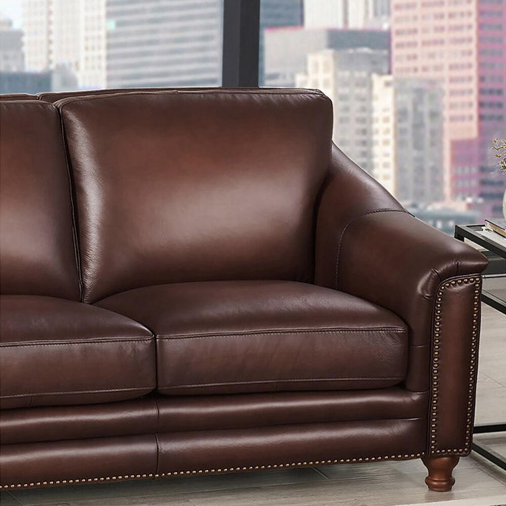 Hydeline Belfast 4-Piece Stationary Living Room Set in Caramel Brown, , large