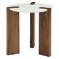 Ashley Isanti 3-Piece Occasional Table Set in White and Light Brown, , large
