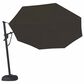 Garden Party Starlux AKZ Plus 11" Octagon Cantilever Umbrella with Black Base in Latitude Gray, , large