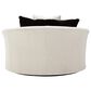 Ashley Cambri Oversized Round Swivel Chair in Snow, , large
