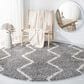 Safavieh Venus Shag VNS680J 6"7" Round Grey and Ivory Area Rug, , large