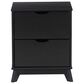 Linon Home Decor Polly 2-Drawer Nightstand in Black, , large