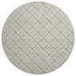 Dalyn Rug Company Soft Essentials Plaid Celery 8" Round Indoor/Outdoor Area Rug, , large