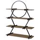 Furniture of America Quentin Bookcase in Light Walnut and Black, , large