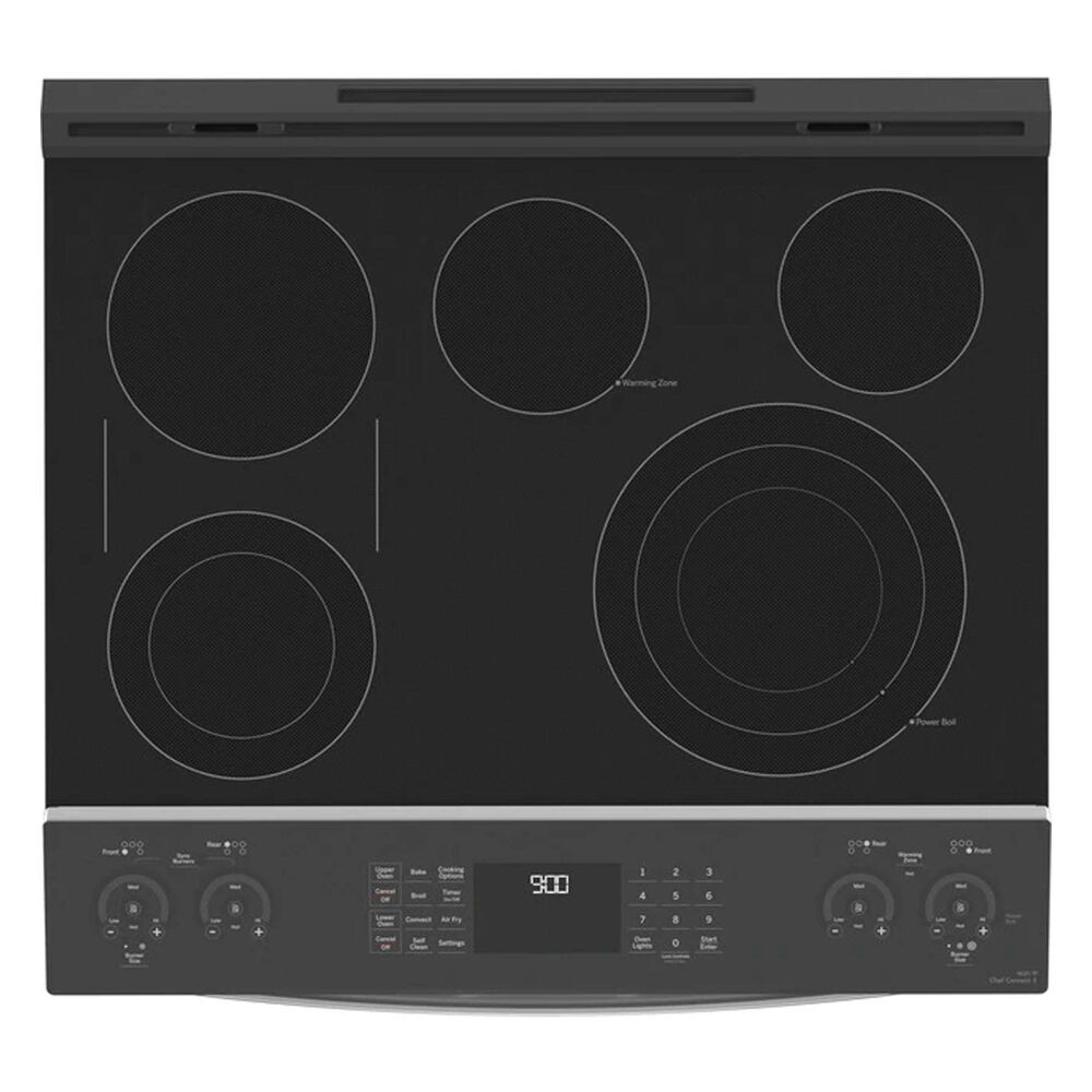 GE Profile 30&quot; Slide-In Electric Double Oven Fingerprint Resistant Range in Stainless Steel, , large