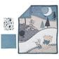 Lambs and Ivy Pooh Bear 3-Piece Crib Bedding Set in Blue and Gray, , large