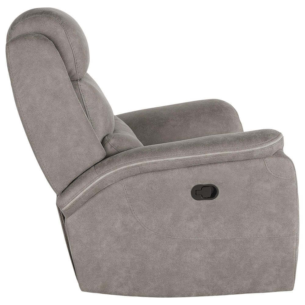 New Heritage Design Kamari Manual Glider Recliner in Gray, , large