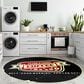 Dalyn Rug Company Kendall KE11 8" Round Black Area Rug, , large