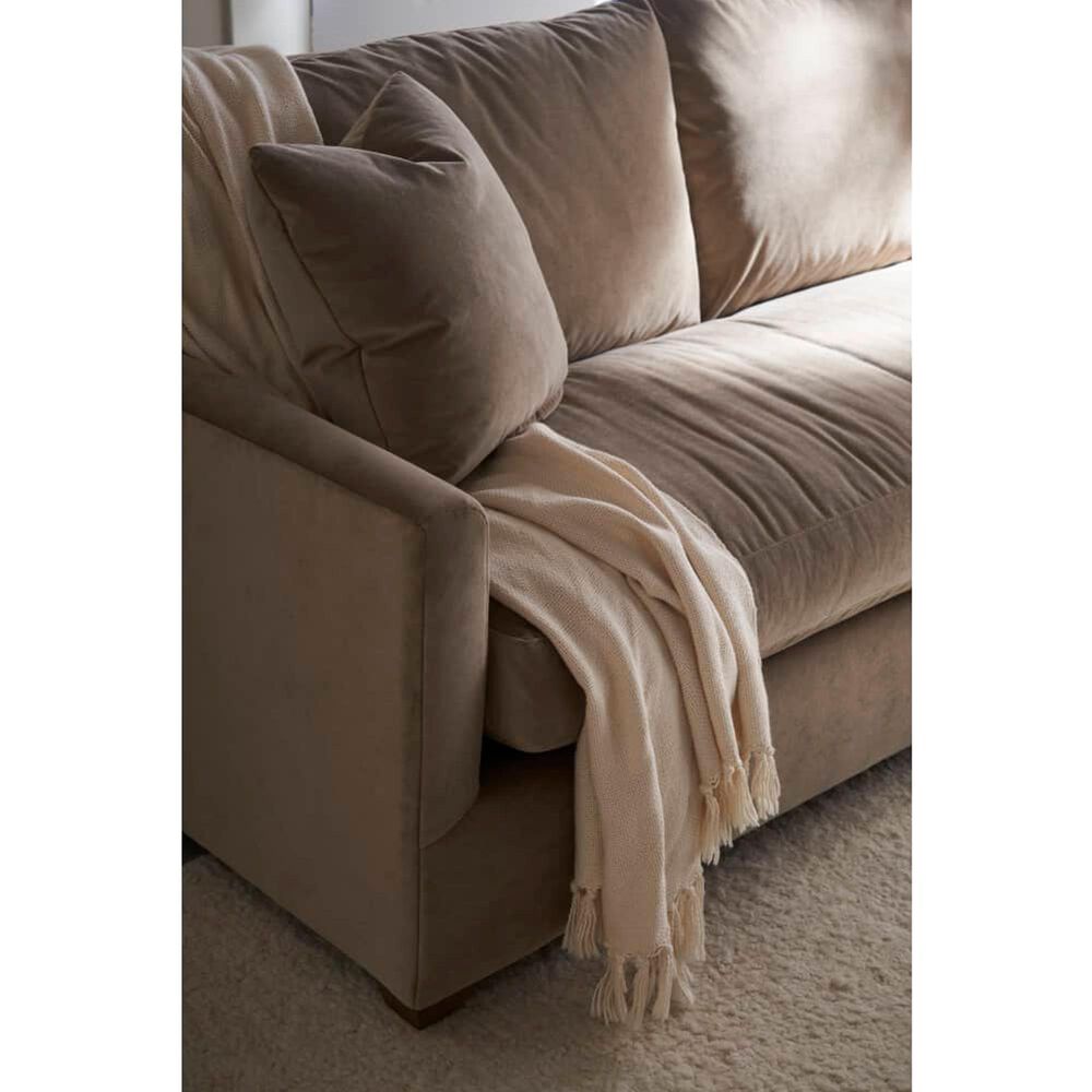 Rowe Furniture Lilah Stationary Sofa in Fawn Brushed Velvet, , large