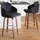 LumiSource Dahlia Swivel Counter Stool with Camel Upholstery in Walnut and Chrome (Set of 2), , large