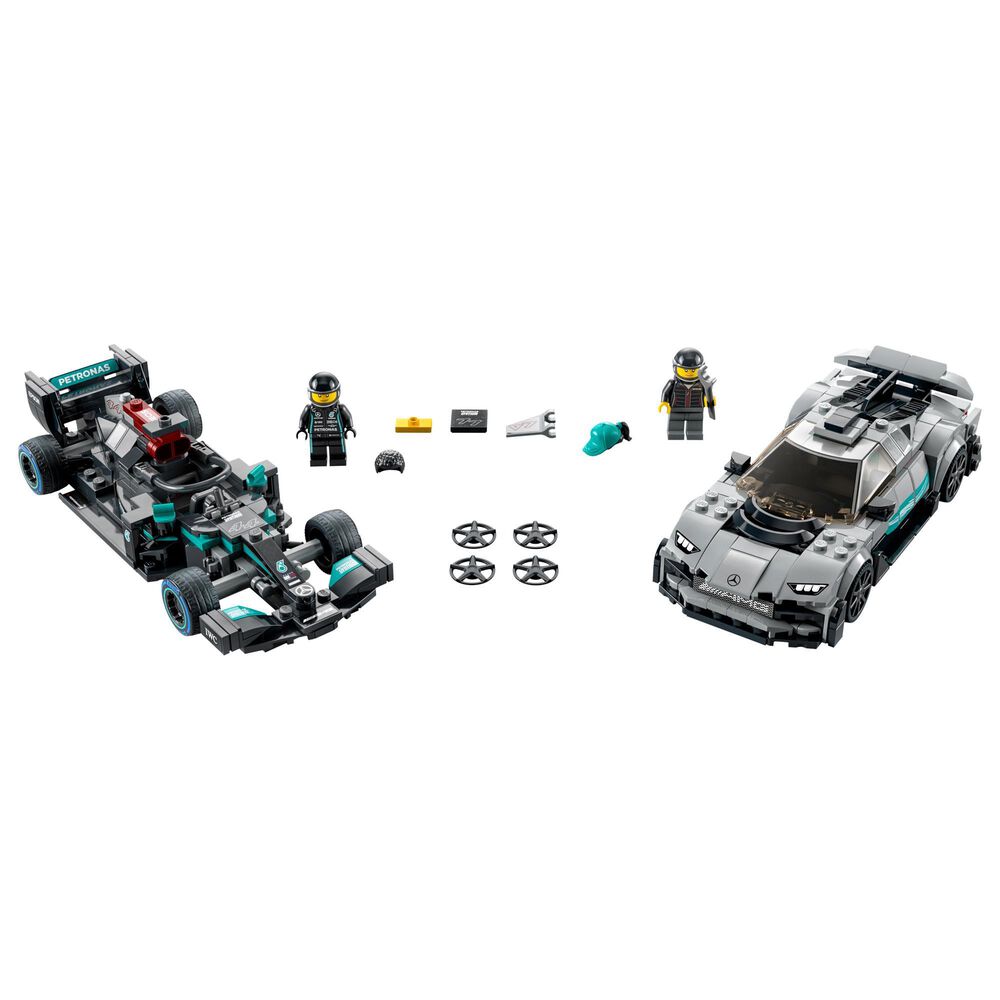 LEGO Speed Champions Mercedes-AMG F1 W12 E Performance and Mercedes-AMG Project One Building Set, , large