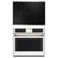 Cafe 2-Piece Kitchen Package with Matte White 30" Smart Built-In Convection Single Wall Oven and Stainless Steel 30" Electric Cooktop, , large