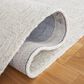 Safavieh Micro-Loop 2"3" x 7" Light Grey and Ivory Runner, , large