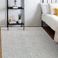 L&R Resources Criss Cross Ivory and Stone Blue 10" x 14" Area Rug, , large