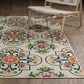 Oriental Weavers Havana HAV04 Ivory and Multicolor 7"10" x 10" Indoor/Outdoor Area Rug, , large