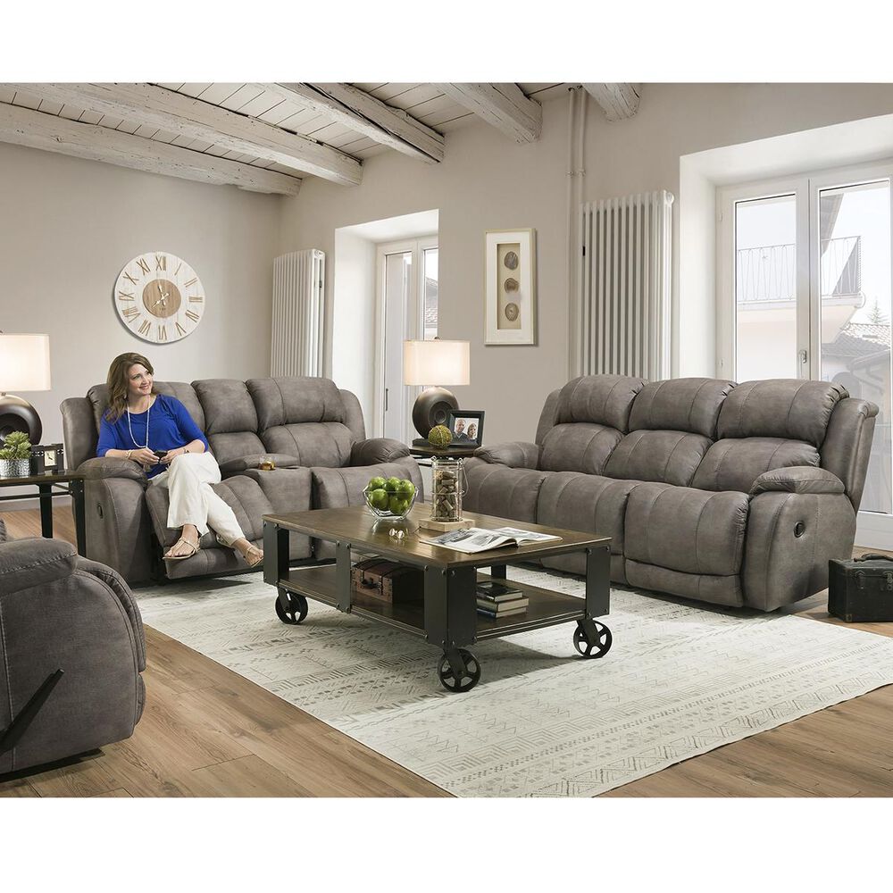 Homestretch Denali 88&quot; Manual Reclining Sofa in Grey, , large