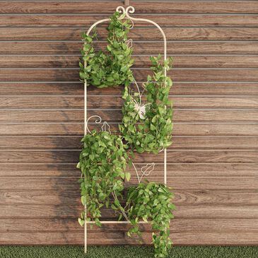 Timberlake Pure Garden 46" Climbing Plant Panel in Antique White, , large