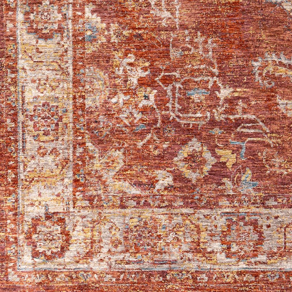Surya Mirabel  MBE-2318 7&#39;10&quot; x 10&#39;3&quot; Burnt Orange, Rust, Teal, Olive, Gray and Beige Area Rug, , large