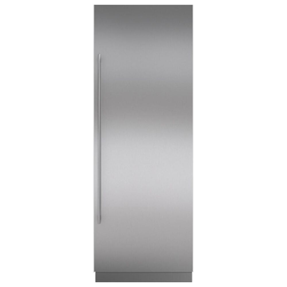 Sub-Zero Integrated 30" Column Door Panel with Tubular Handle for Right Hinge in Stainless Steel, , large