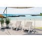 Hearth and Haven Outdoor Lounge Chair with White Frame in Beige (Set of 2), , large
