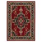 Oriental Weavers Lilihan Medallion 092R6 5"3" x 7"6" Red and Black Area Rug, , large